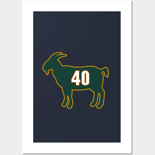 Shawn Kemp Seattle Goat Qiangy Posters and Art